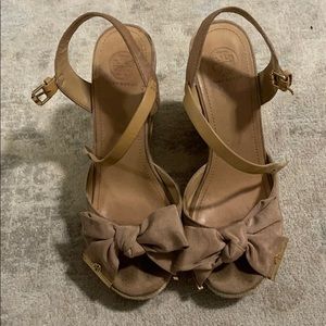 Tory Burch bow wedges